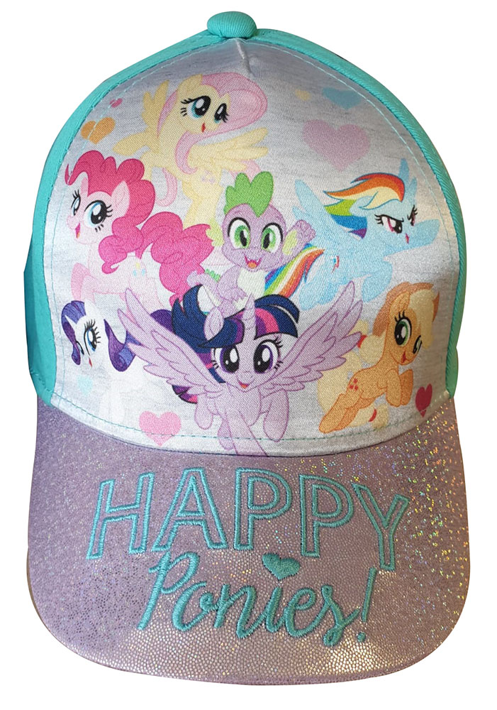 My Little Pony Kinder Glitzer-Kappe Happy Ponies! Türkis 52