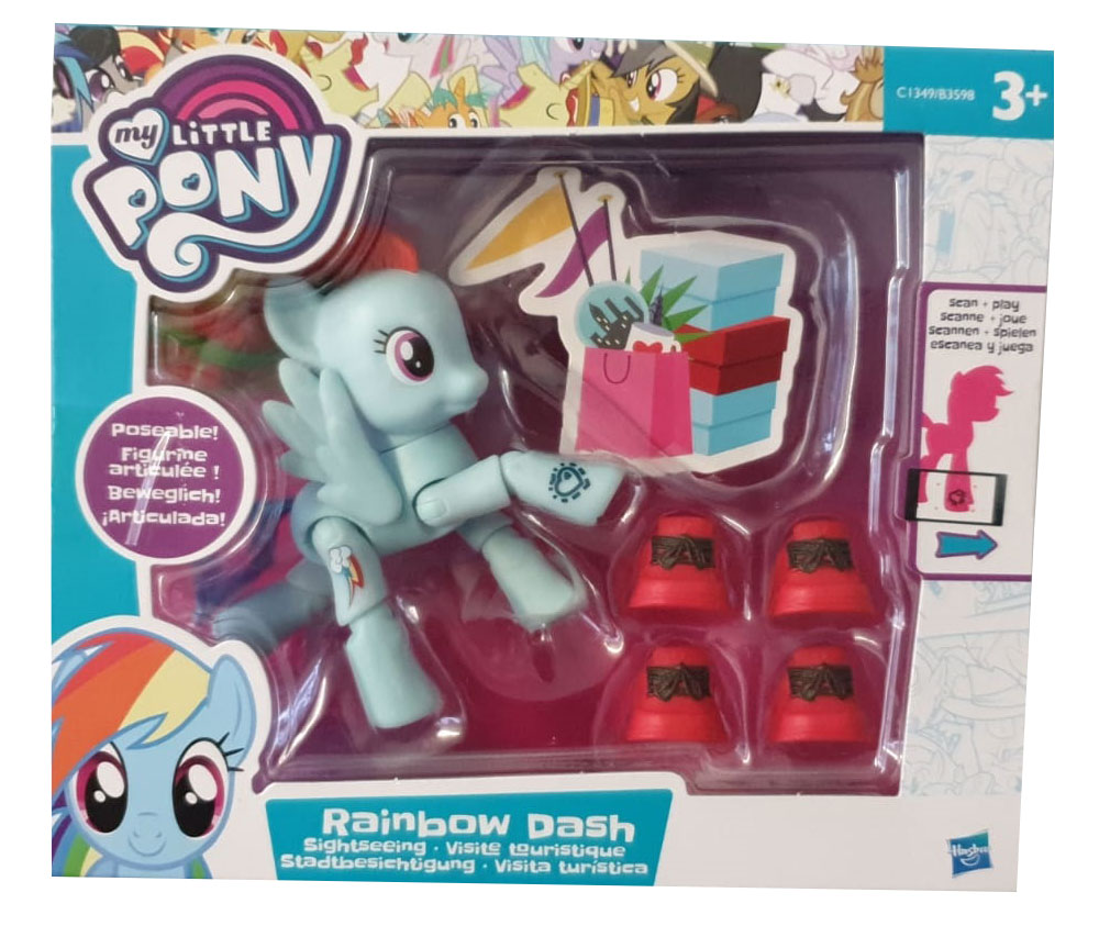 Hasbro My Little Pony Bewegliche Ponys - C1349 Rainbow Dash, Sammelfigur