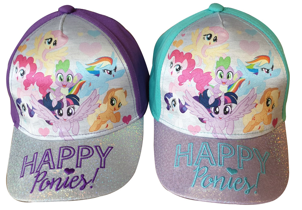 My Little Pony Kinder Glitzer-Kappe Happy Ponies! versch. Charaktere (Auswahl)