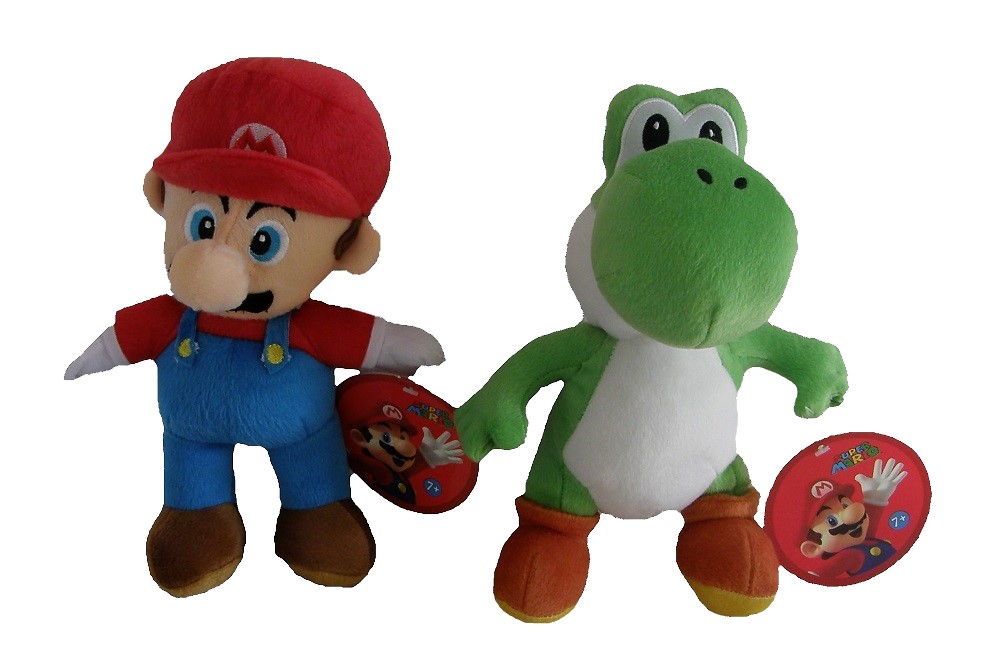 Nintendo Super Mario & Yoshi Plüschfiguren-Set 2er-Pack
