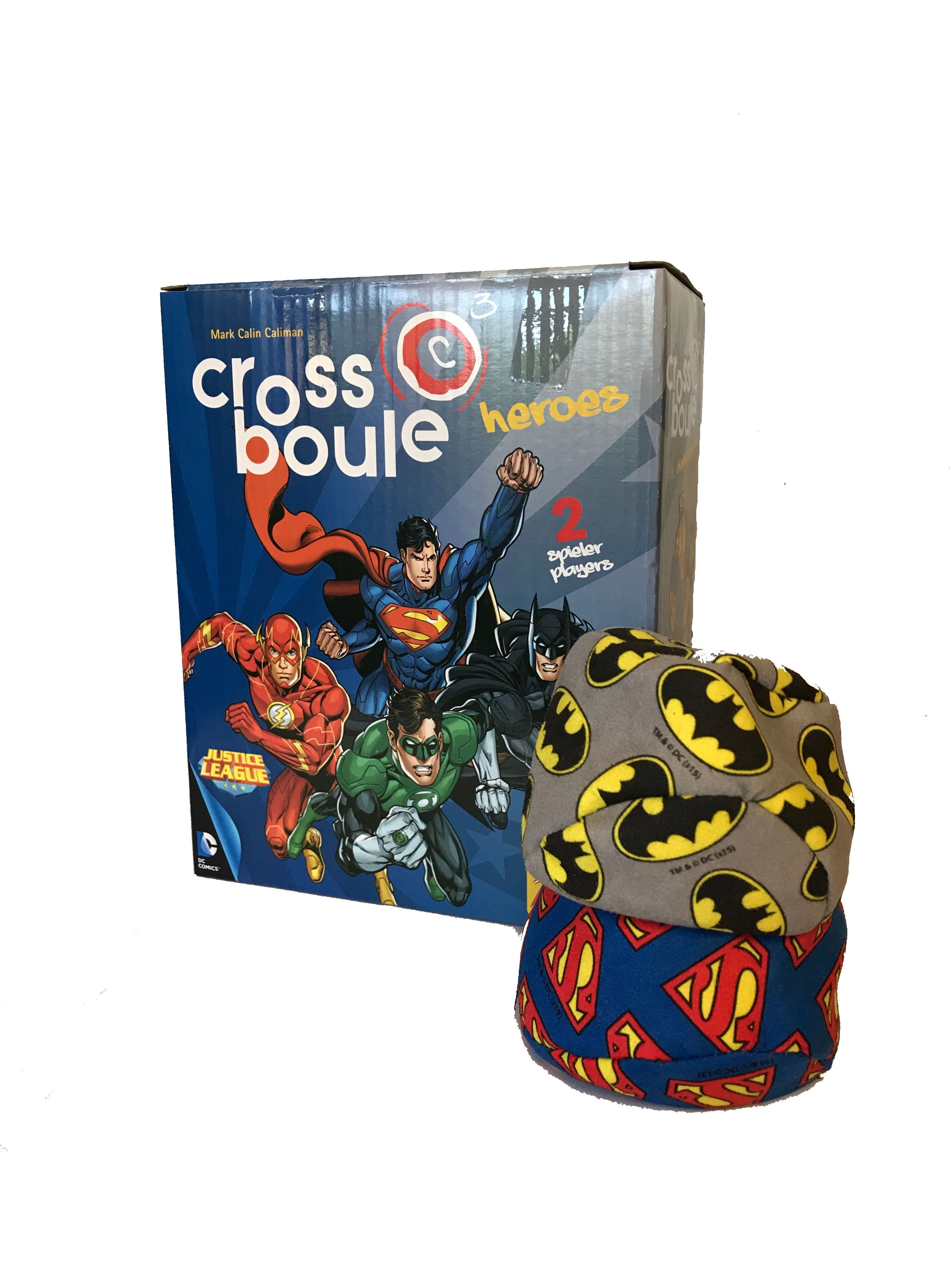 Set 6 Kugeln Noris Cross Boule Boccia Petanque Spiel Heroes Batman vs Superman 