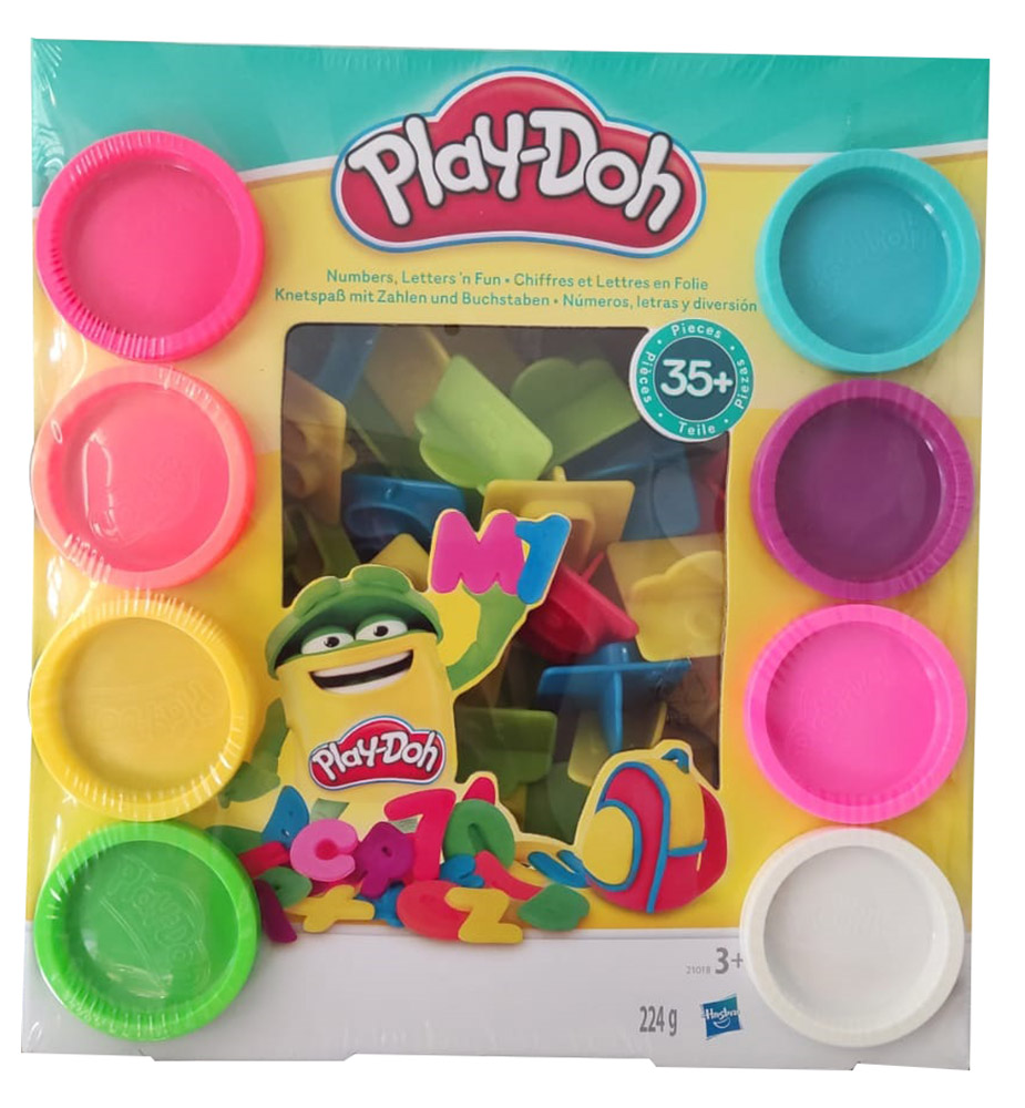 Hasbro Play-Doh Knete-Set Rainbow Dash B0011 21018 Zahlen Buchstaben Auswahl 