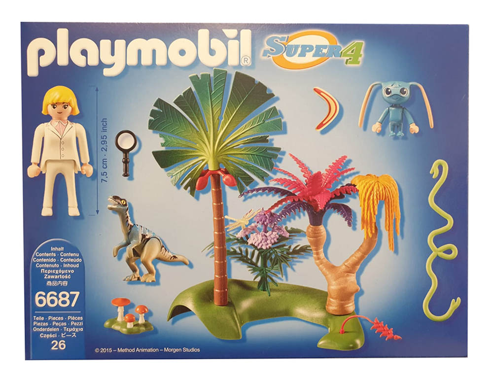 Playmobil 6687 Actionspielzeug Lost Island mit Alien und Raptor, Sammelfiguren