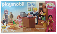 Playmobil 70257 Studio 100, Heidi - Dorfladen der Familie Keller, 37 Teile, Kinderserie, Filmfiguren
