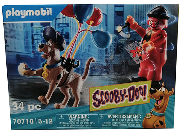 Playmobil 70710 Scoopy-Doo! 10 cm Ghostclown 7,5 cm Hund Deutsche Dogge Luftballons Clown Zeichentrick Beweglichespielfiguren Set