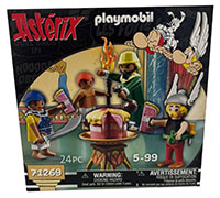 Playmobil Asterix Pyradonis vergiftete Torte Vorkoster Säbel Fackel Kuchenstück Ägypten Messer Spielfigurenset 24 Teile, 71269