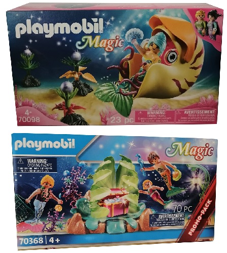 Playmobil Magic Spiel-Set 70098 Meerjungfrau mit Schneckengondel oder 70368 Meerjungfrau und Korallenriff, Sammelfiguren, (Auswahl)