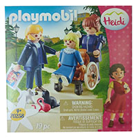 Playmobil 70258 Studio 100, Heidi - Klara im Rollstuhl mit Vater und Fräulein Rottenmeier, 19 Teile, Filmfiguren