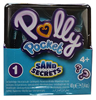 Mattel Polly Pocket GKJ69 Sand Secrets Spielsand mit Überraschungspuppe und Zubehör