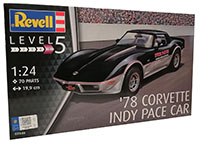 Revell 07646 ´78 Corvette Indy Pace Car Modellbausatz Sportwagen Modellauto, 70 Teile, Maßstab 1:24, Level 5
