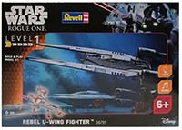Revell 06755 Disney Star Wars Rogue One Modellbausatz Rebel U-Wing Fighter Build & Play mit Licht und Sound Level 1