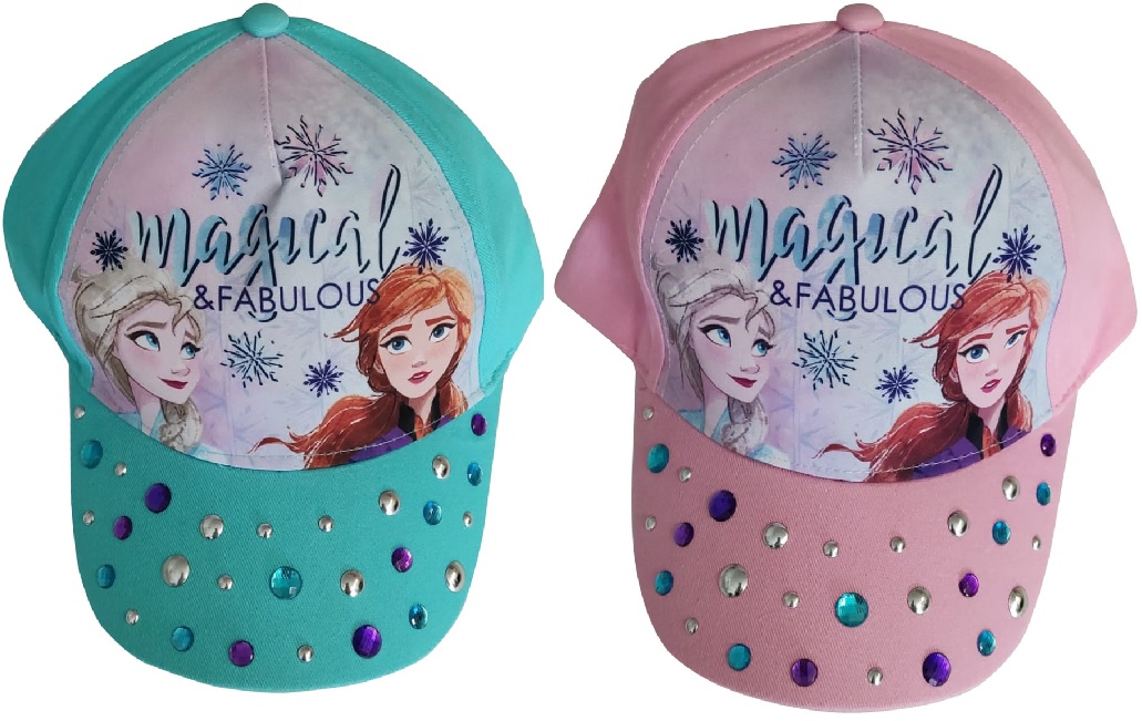 Disney Frozen Anna und Elsa Kappe, Mütze, Sonnenhut mit Glitzersteinen für Kinder (Auswahl)