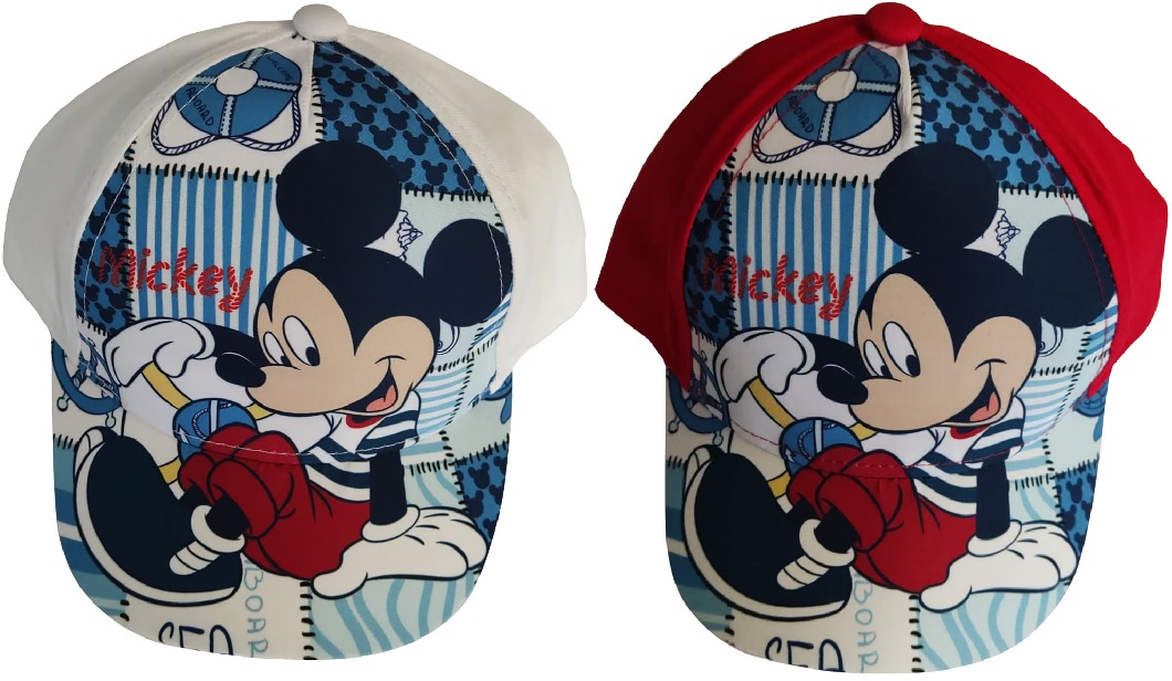 Disney Mickey Maus Kappe Basecap Mütze Patchwork Motiv Sea für Kinder (Auswahl)