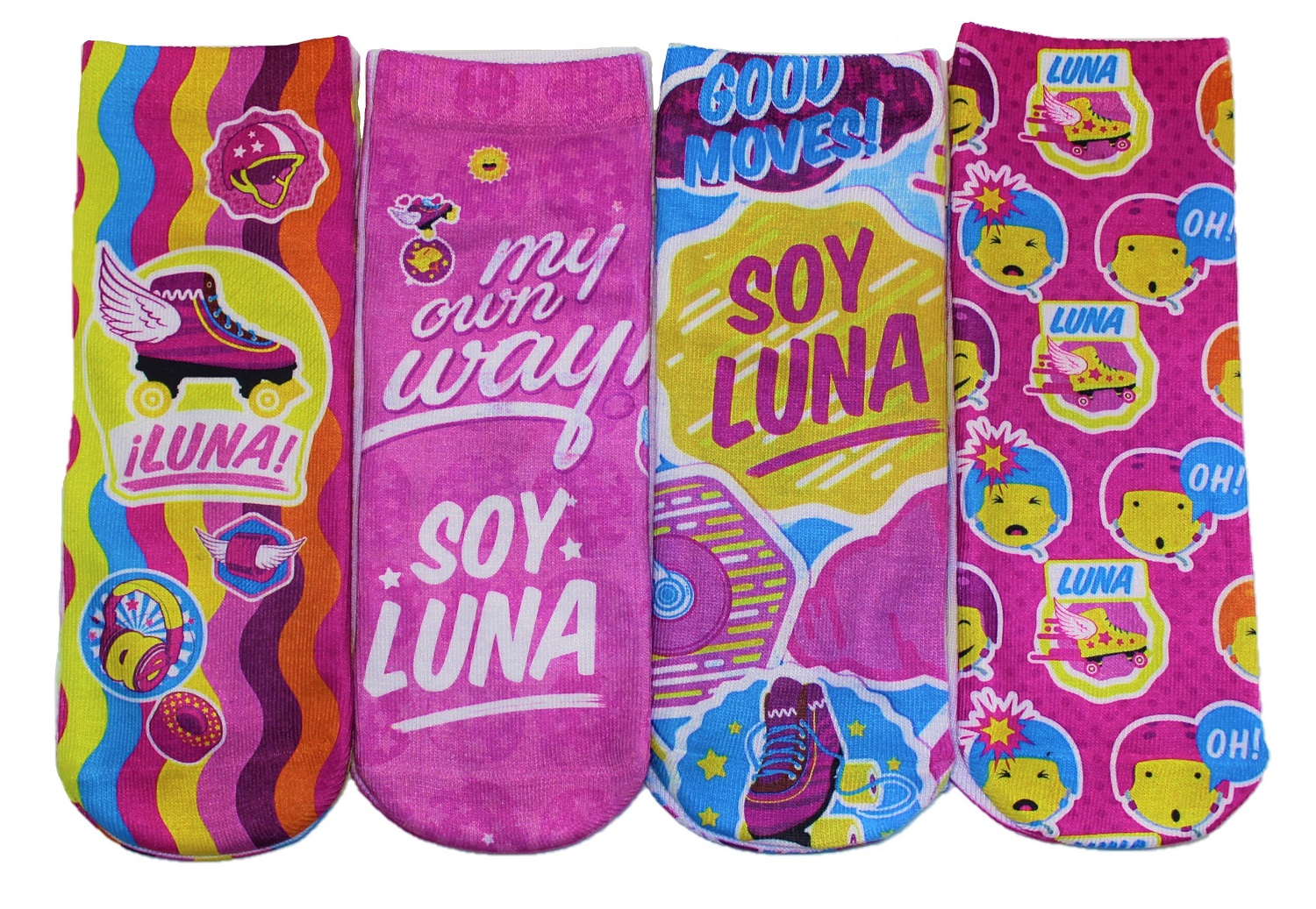 Disney Soy Luna 4er Pack Socken bunt verschiedene Größen (Auswahl)