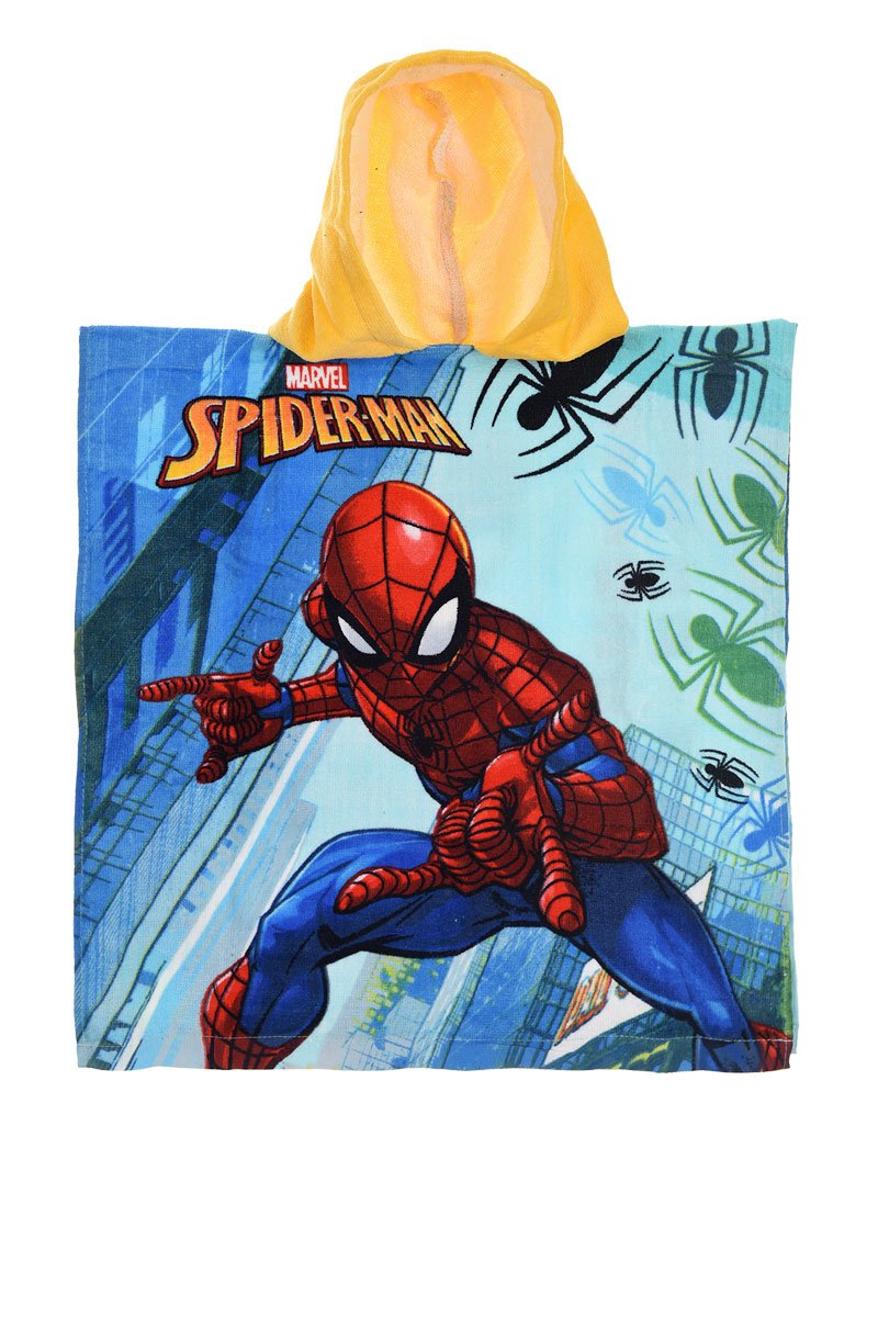 Spider-Man Poncho für Kinder 50 x 100 cm Gelb
