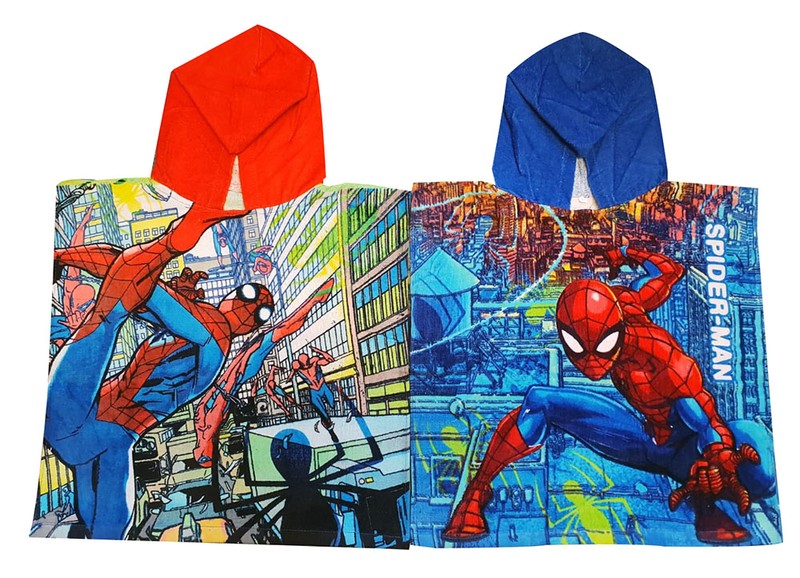 Spider-Man Poncho In The City 50 x 100 cm 100% Baumwolle (Auswahl)