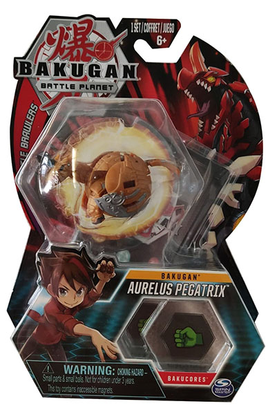 SPIN MASTER BAKUGAN 20107953 Battle Planet – Aurelus Pegatrix – 5cm Actionfigur & 1 Charakterkarte