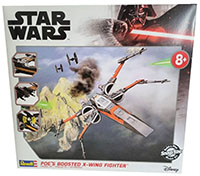 Revell 85-1671 Star Wars  Poe`s Boosted X - WING FIGHTER,1 Modell KIT Modellbausatz, Build & Play, 21 Teile, Mehrfarbig