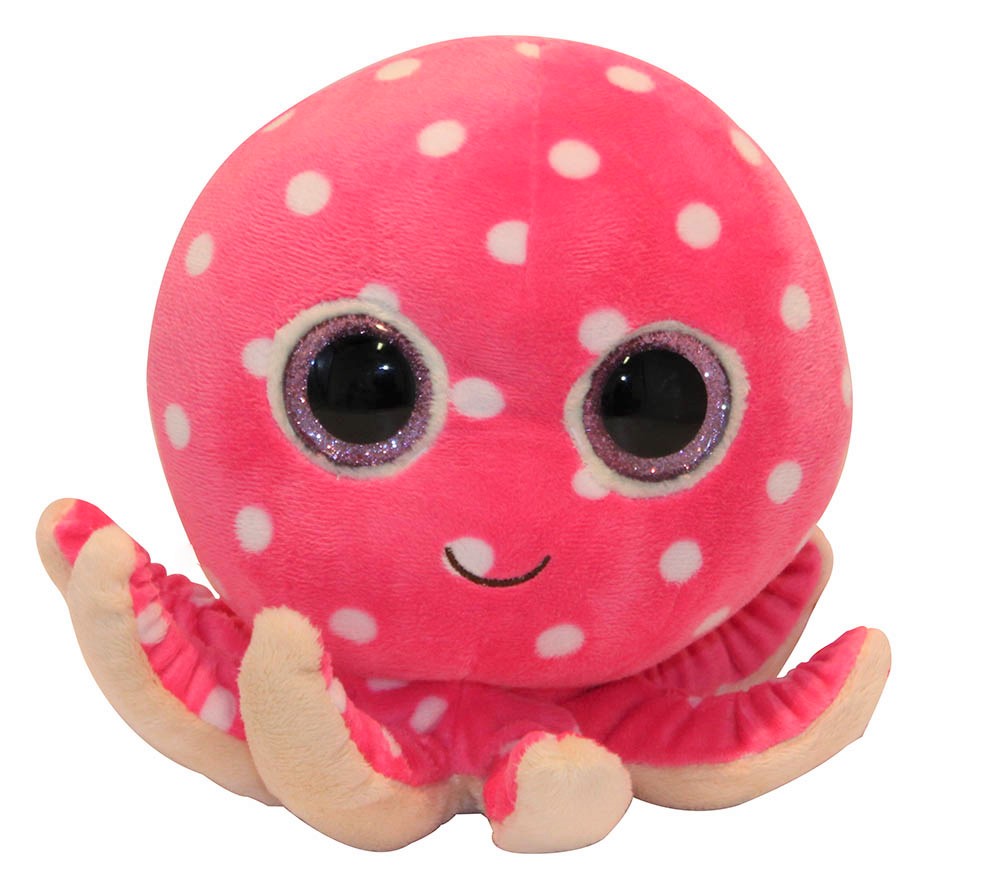TY Beanie Boo´s Plüschtier Octopus Ollie pink mit Glitzeraugen 20 cm