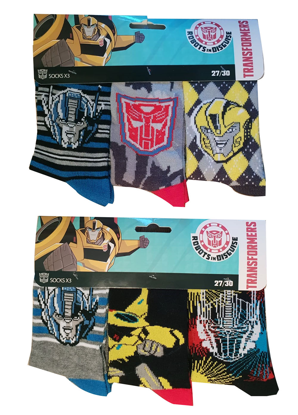 Transformers Robots in Disguise 6er Pack Socken mit verschiedenen Charakteren